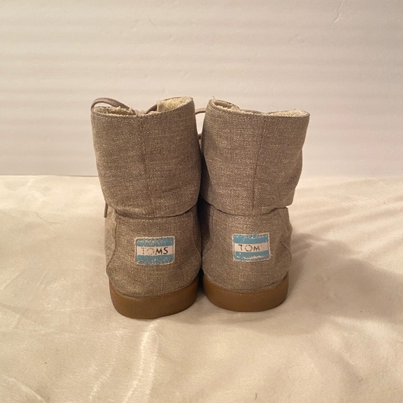 Toms Sherpa Lined Ankle Boot Convertible Shoes. Size 8w - Picture 6 of 13